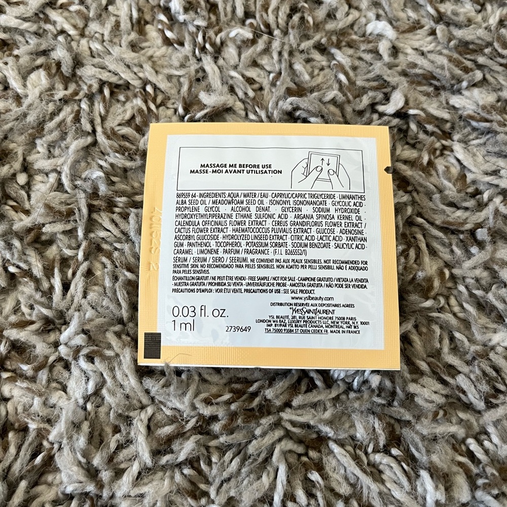 Bundle of YSL Nu Glow in Balm, Light Up Serum, Night Reboot Serum Travel Samples - Picture 12 of 13